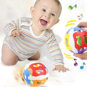 balle d'éveil bébé colorée