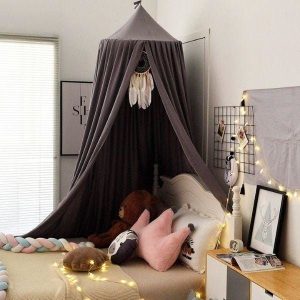 ciel de lit bébé anthracite