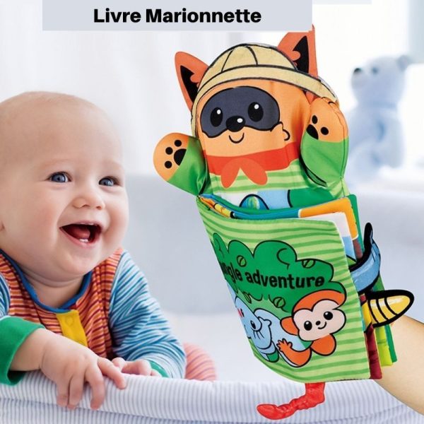 livre marionnette main