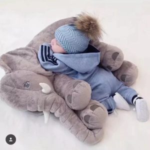 peluche éléphant bébé 60cm