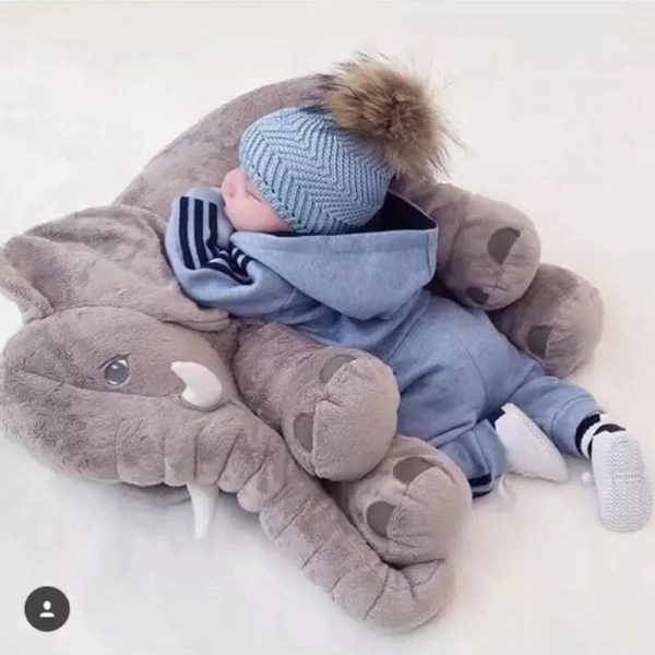 peluche éléphant bébé 60cm