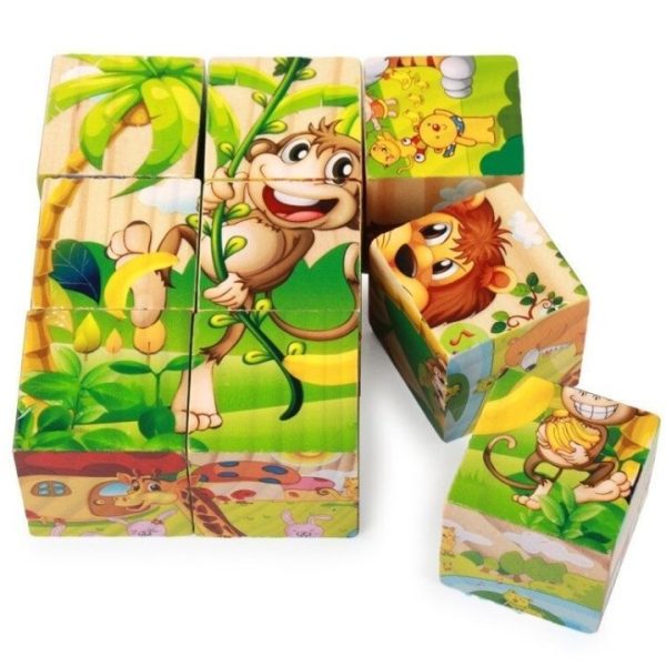 puzzle cube en bois