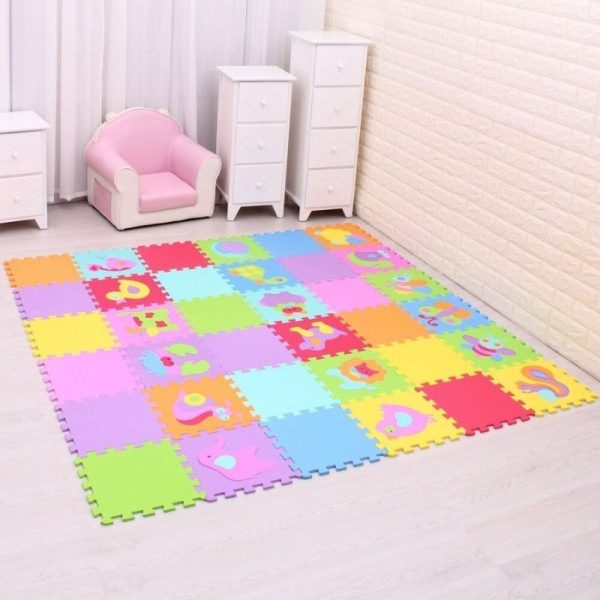 tapis de jeu chambre de bébé fille