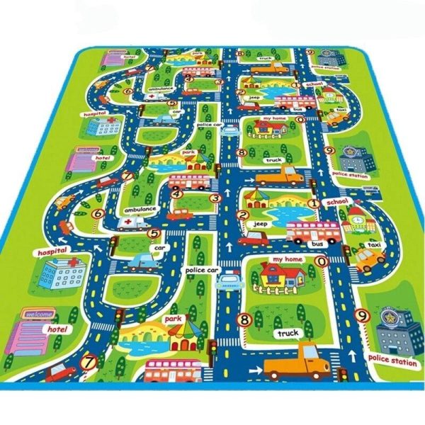 tapis de jeu circuit de voiture