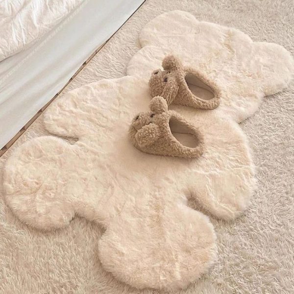tapis ourson en fourrure